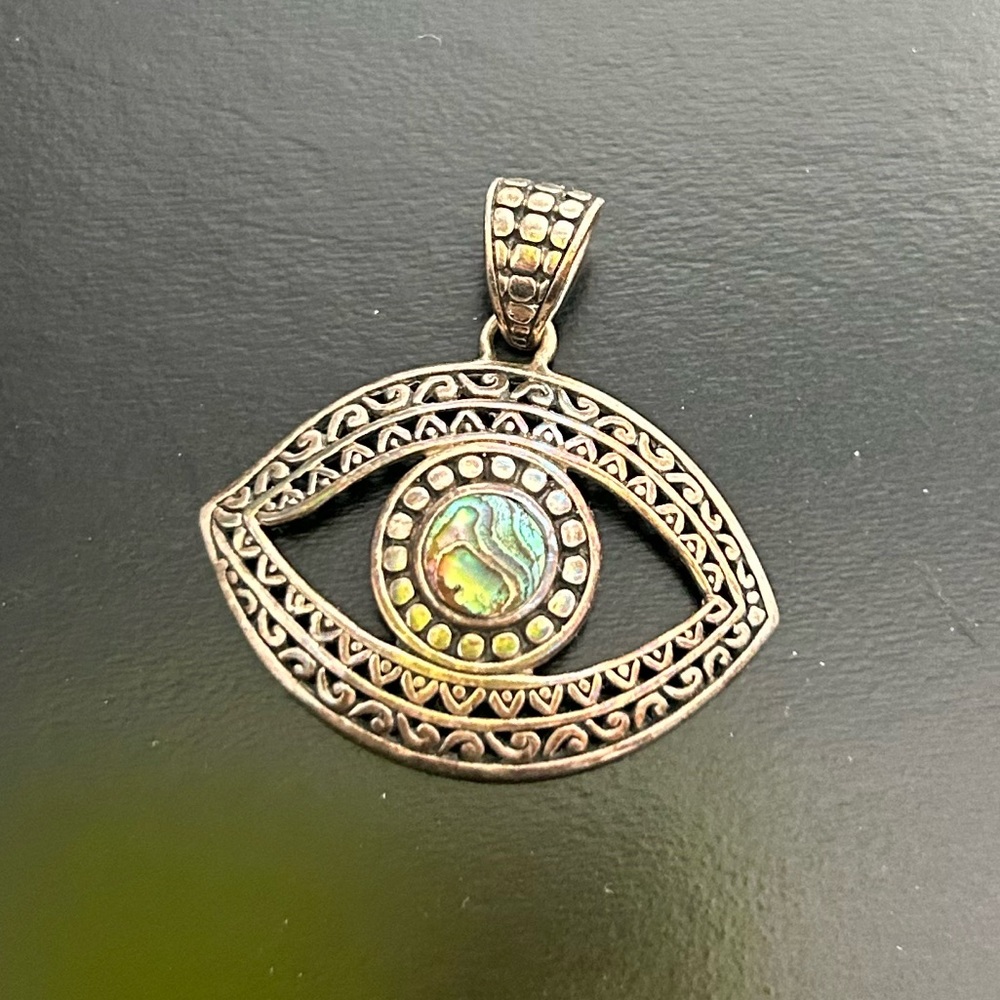 Sterling Silver Evil Eye Pendant